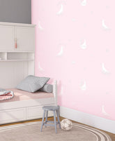 Magical Elsa Pink Wallpaper - Kids Haven